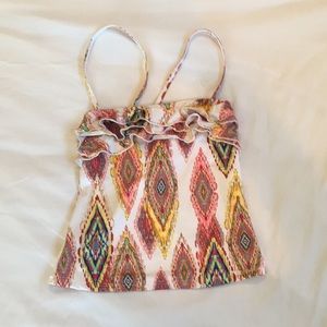 pilyq embroidered ruffle tankini